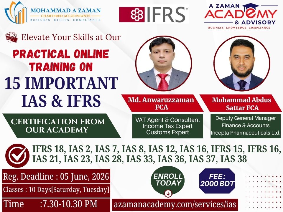 Practical Online Training on 15 important IAS & IFRS